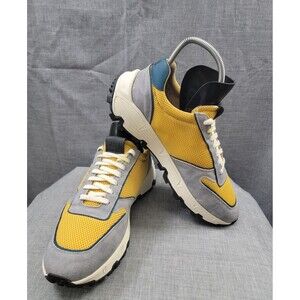 P448 Jackson Sneakers Yellow/Multi Men's Handmade Italy Vibram Soles